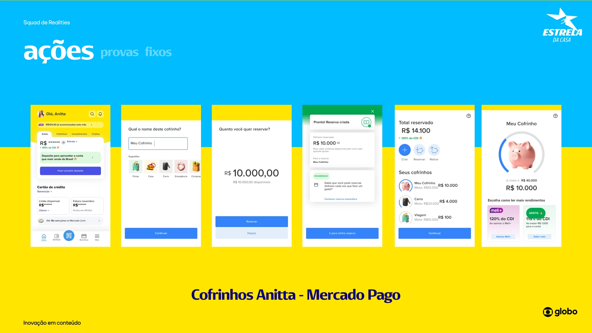 Mercado Pago: tela 2 do projeto Sextou com Anitta