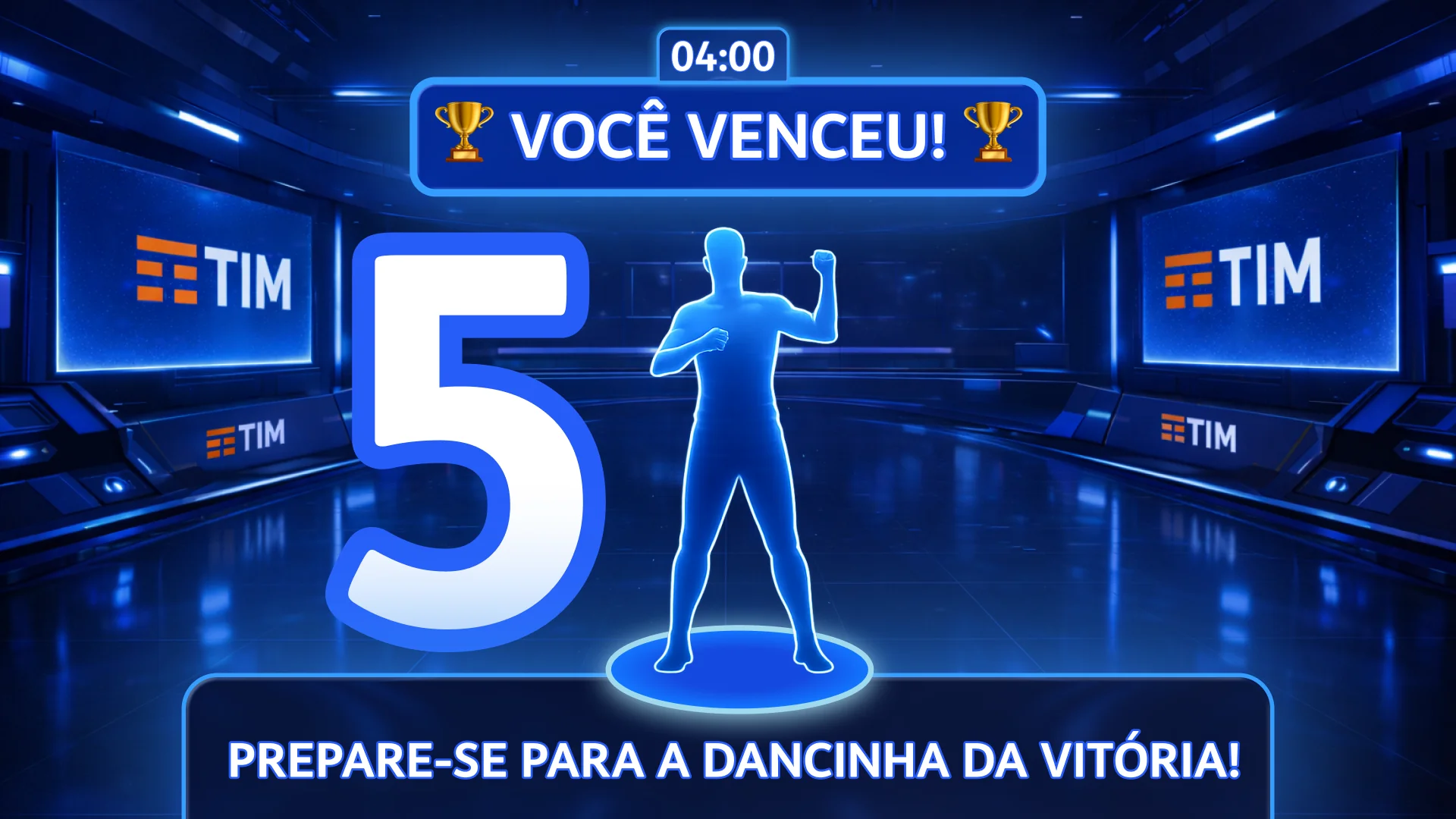 TIM: tela 9 do projeto TIM Dance Game