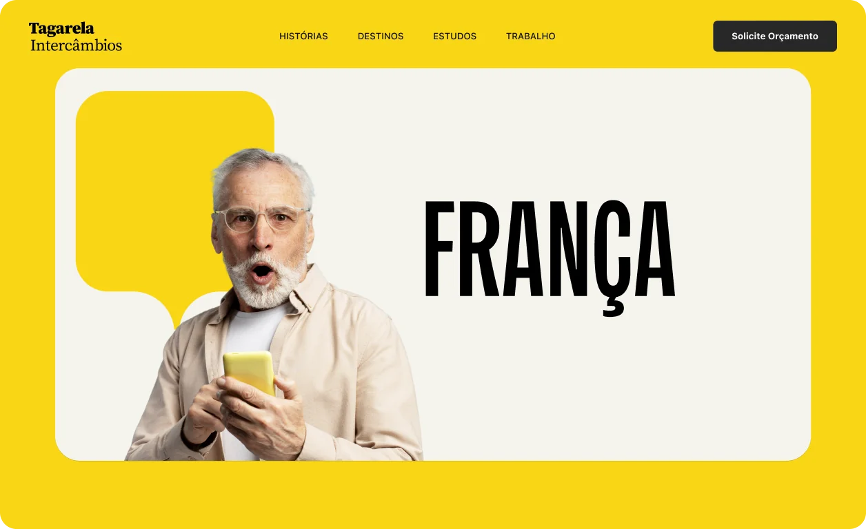 Tagarela Intercâmbios: tela 9 do projeto Tagarela Intercâmbios