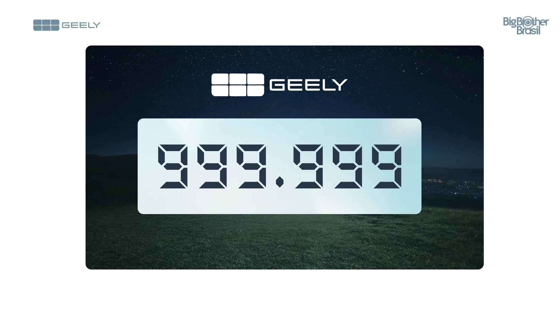 Geely: tela 4 do projeto Prova do Líder e Prova do Finalista
