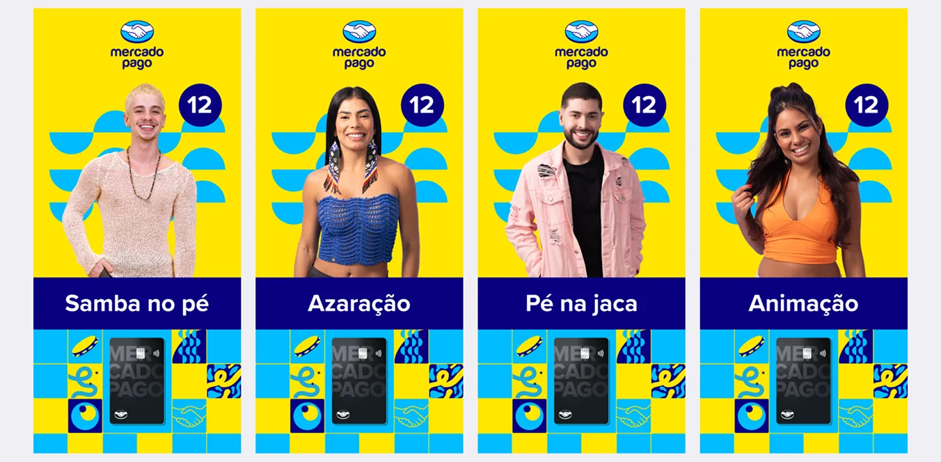 Mercado Pago: tela 2 do projeto Carnaval de Rua no BBB 26