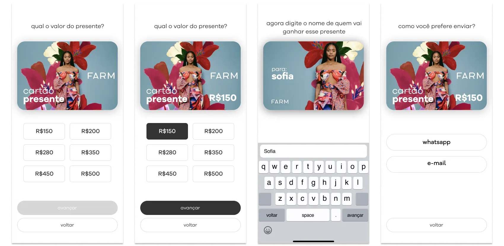 Farm Rio: tela 18 do projeto Farm Rio App / Web